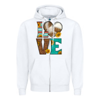 White western volleyball love Zipper Hoodie - HRA Design Shop