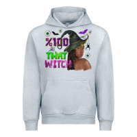 Heather Grey 100 that witch Urban Hoodie - NancyCooperArtShop