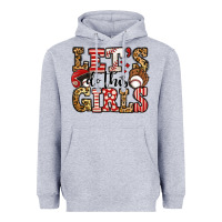 Heather Grey let's do this girls baseball Heavyweight Hoodie - Jasminsmagicworld