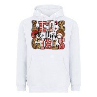 White let's do this girls baseball Heavyweight Hoodie - Jasminsmagicworld