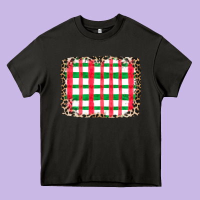 Christmas Pattern Heavy Core Tee Designed By Cowhidedigitalart