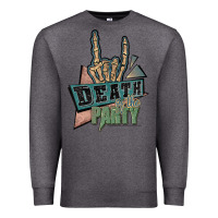 Charcoal Heather death of the party white Premium Sweatshirt - JahusDesignShop