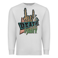 Dove Grey death of the party white Premium Sweatshirt - JahusDesignShop