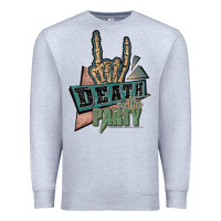 Heather Grey death of the party white Premium Sweatshirt - JahusDesignShop
