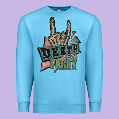 Death Of The Party White Premium Sweatshirt Designed By Jahusdesignshop