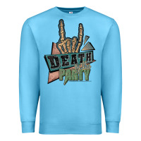 Ocean Blue death of the party white Premium Sweatshirt - JahusDesignShop