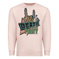 Pale Pink death of the party white Premium Sweatshirt - JahusDesignShop
