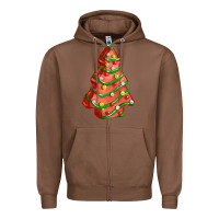 Chestnut red christmas cake fa element Zipper Hoodie - FaDigitalArtStudio