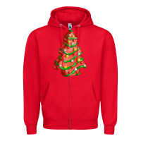 Red red christmas cake fa element Zipper Hoodie - FaDigitalArtStudio