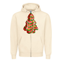 Sandshell red christmas cake fa element Zipper Hoodie - FaDigitalArtStudio