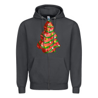 Smoke red christmas cake fa element Zipper Hoodie - FaDigitalArtStudio