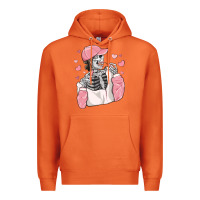 Carrot skeleton girl valentine's day Premium Hoodie - MaliasSmallBusiness