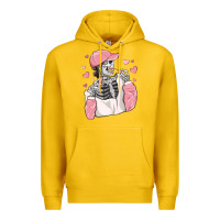Lemon skeleton girl valentine's day Premium Hoodie - MaliasSmallBusiness