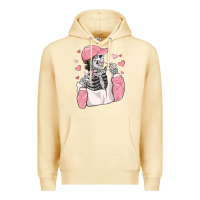 Pina Colada skeleton girl valentine's day Premium Hoodie - MaliasSmallBusiness