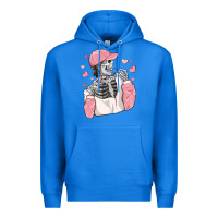 True Royal skeleton girl valentine's day Premium Hoodie - MaliasSmallBusiness