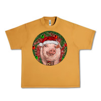 Peanut Butter Pig Christmas Urban Heavy Tee - RanaPortraitStore
