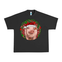 Pigment Black Pig Christmas Urban Heavy Tee - RanaPortraitStore
