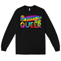 Black the future is queer Long Sleeve Tee - Zillion Design Studio
