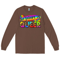 Chestnut the future is queer Long Sleeve Tee - Zillion Design Studio