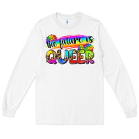 White the future is queer Long Sleeve Tee - Zillion Design Studio