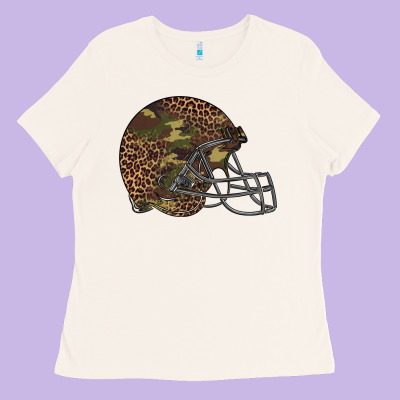 American Football Helmet Ladies Tee Designed By Barkaloodesign