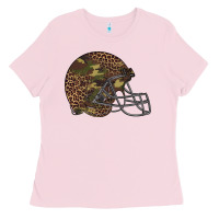 Bubblegum Pink American football helmet Ladies Tee - BarkalooDesign