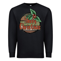 Black Merry Christmas Premium Sweatshirt - JahusDesignShop