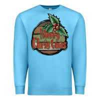 Ocean Blue Merry Christmas Premium Sweatshirt - JahusDesignShop