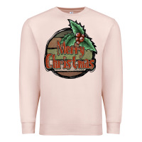 Pale Pink Merry Christmas Premium Sweatshirt - JahusDesignShop