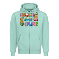 Seafoam Easter gnome sweet gnome Zipper Hoodie - Neo Western