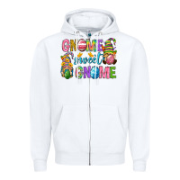 White Easter gnome sweet gnome Zipper Hoodie - Neo Western