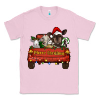 Bubblegum Pink merry christmas truck animals Classic Tee - RanaPortraitStore