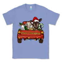 Colony Blue merry christmas truck animals Classic Tee - RanaPortraitStore