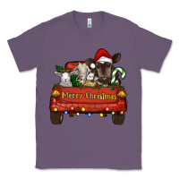 Lavender merry christmas truck animals Classic Tee - RanaPortraitStore