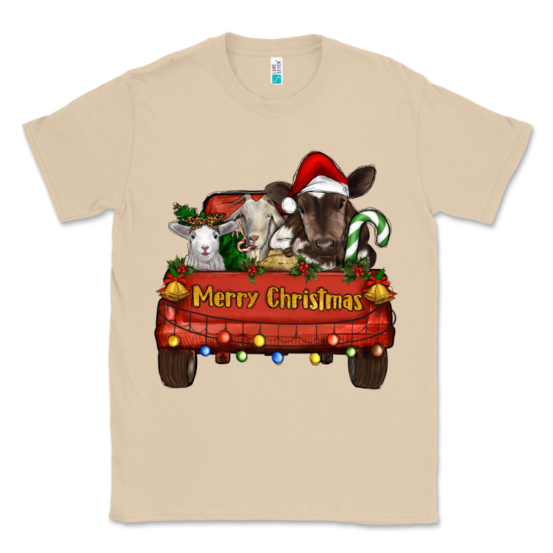 Merry Christmas Truck Animals Classic Tee by RanaPortraitStore | Teevron