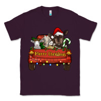 Plum merry christmas truck animals Classic Tee - RanaPortraitStore