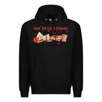 Black 100 days school Premium Hoodie - MaliasSmallBusiness