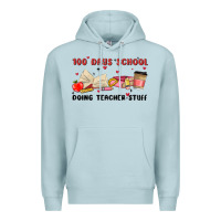 Blue Mist 100 days school Premium Hoodie - MaliasSmallBusiness