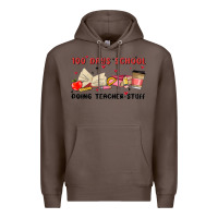 Coffee 100 days school Premium Hoodie - MaliasSmallBusiness