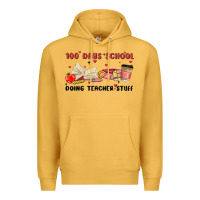 Mustard 100 days school Premium Hoodie - MaliasSmallBusiness