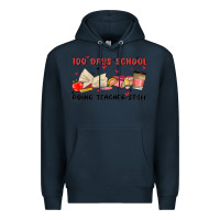 Navy 100 days school Premium Hoodie - MaliasSmallBusiness