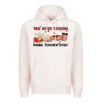 Pale Pink 100 days school Premium Hoodie - MaliasSmallBusiness