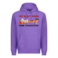 Purple 100 days school Premium Hoodie - MaliasSmallBusiness
