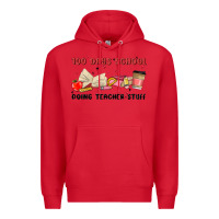 Red 100 days school Premium Hoodie - MaliasSmallBusiness