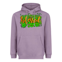 Lavender blessed with  shamrocks Heavyweight Hoodie - AdoDesignShop
