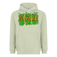 Matcha blessed with  shamrocks Heavyweight Hoodie - AdoDesignShop
