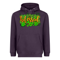 Plum blessed with  shamrocks Heavyweight Hoodie - AdoDesignShop