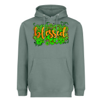 Sage blessed with  shamrocks Heavyweight Hoodie - AdoDesignShop