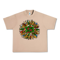 Burro Leopard Christmas Sunflower Urban Heavy Tee - RanaPortraitStore