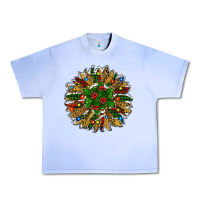 Grape Ice Leopard Christmas Sunflower Urban Heavy Tee - RanaPortraitStore